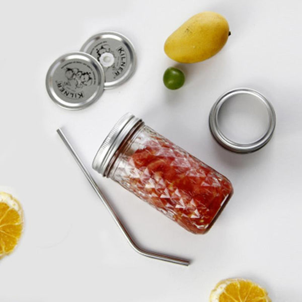 Diamond Lattice Mason Juice Cup