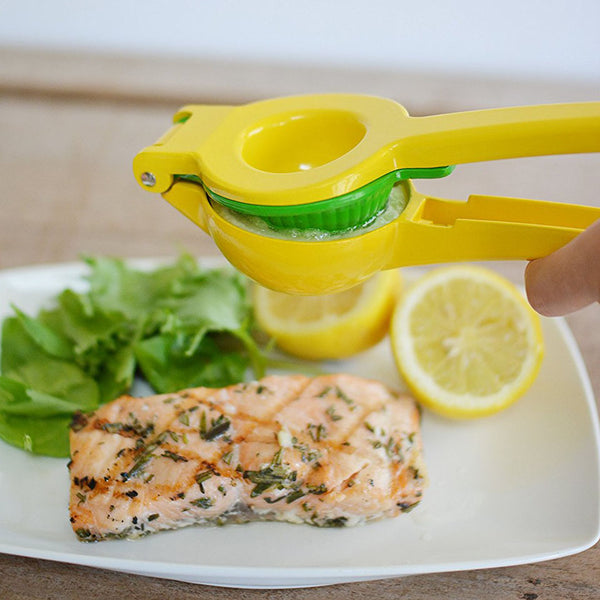 Aluminum Double Bowl Lemon Squeezer